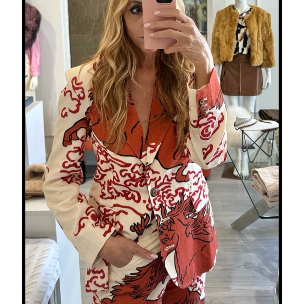 ALIX OF BOHEMIA AFTERNOON ROUGE PEGASUS BLAZER